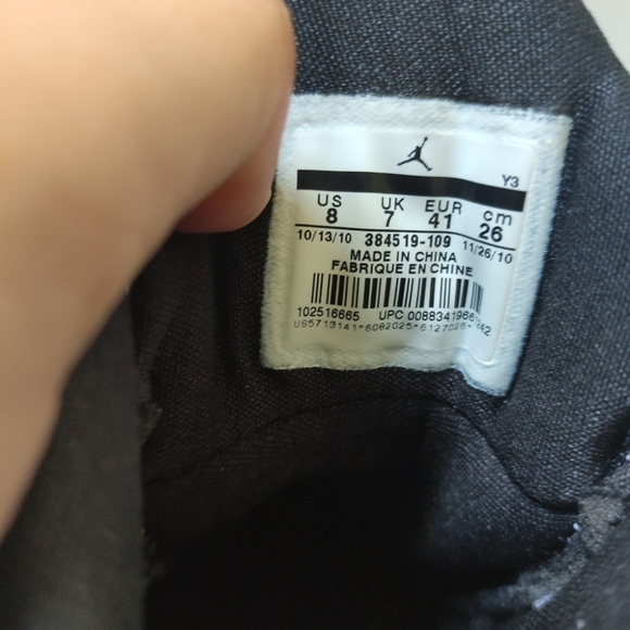 Jordan Flight 45 High White Cement 2010 384519-109 men's 8 - Picture 9 of 10